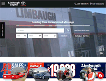 Tablet Screenshot of limbaughtoyota.com